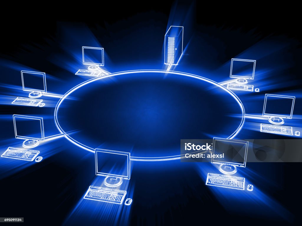 Computer Network Security Internet Cyber Cloud Computing Stock Photo ...
