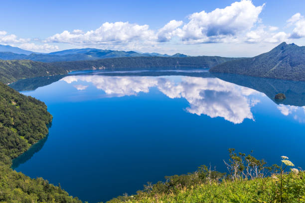 Lake Mashu of blue Akan National Park (Akan Kokuritsu Koen) is located in eastern Hokkaido.
national park akan stock pictures, royalty-free photos & images