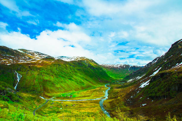 Myrkdalen valley. Norway.