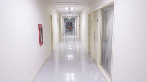 istock Corridor in hospital 695104782