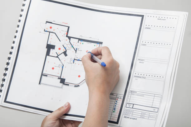 istock Drawing of the new apartment 695104914
