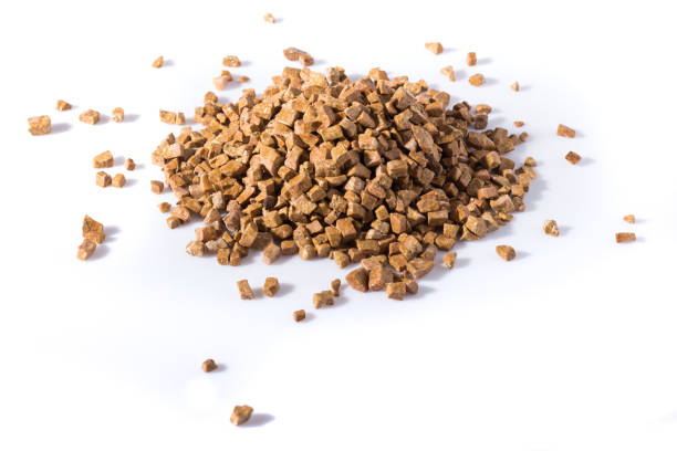 istock beautiful natural red stone scattered on a white background 695119984