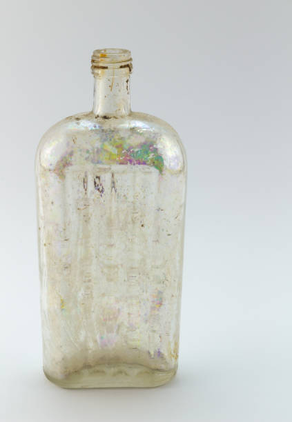 istock Antique glass medicine / poison bottle 695123564