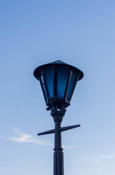 istock Vintage street lamp. Lantern against the sky. 695126892