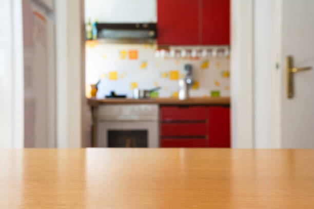 istock Kitchen Table Empty Depth of Field Surface Isolated Blurry Cooking Equipment 695140522