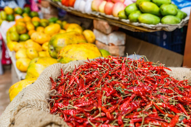istock Vegetable and fruits market 695151050