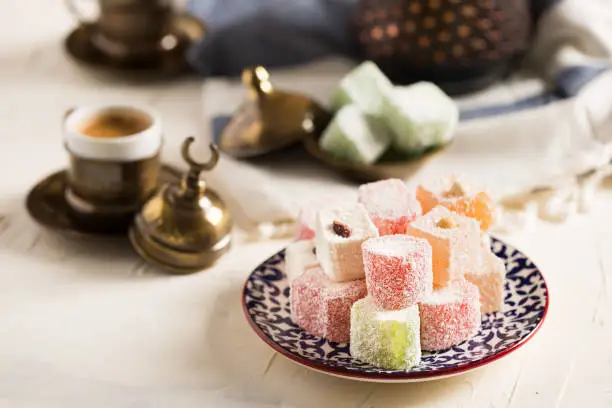 Delicious Turkish Delights on Table