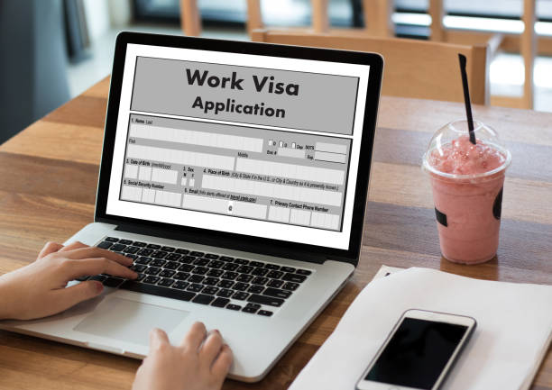 istock Visa Application  Form Immigration Employment Recruitment 695177880
