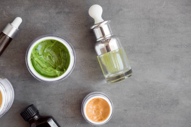 istock Organic beauty creams and oils 695180742