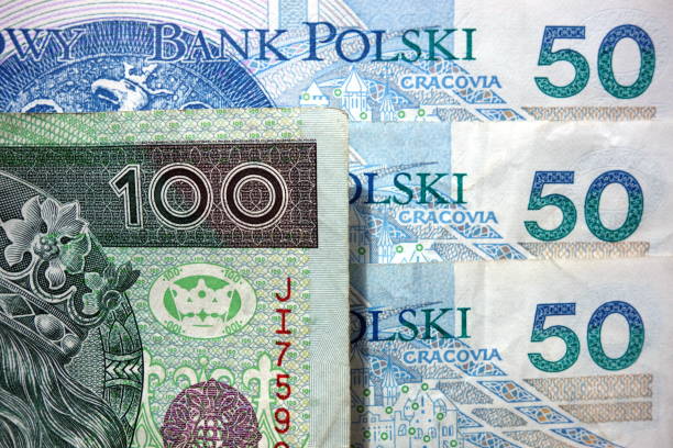 istock Polish zloty banknotes 695183156