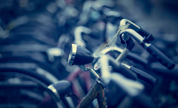 istock bikes of Amsterdam 695185974