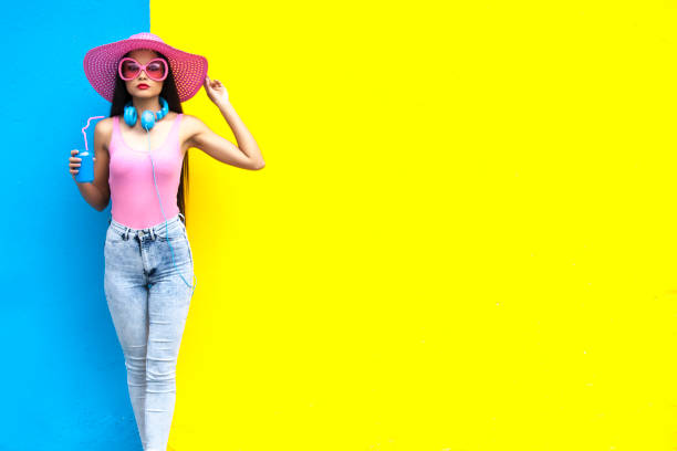 istock Woman in pink colour 695186790