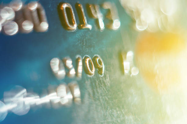 istock Abstract defocused credit card with sun flare 695187000