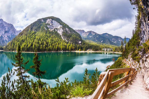 istock Alpine lake Lago di Braies 695201606