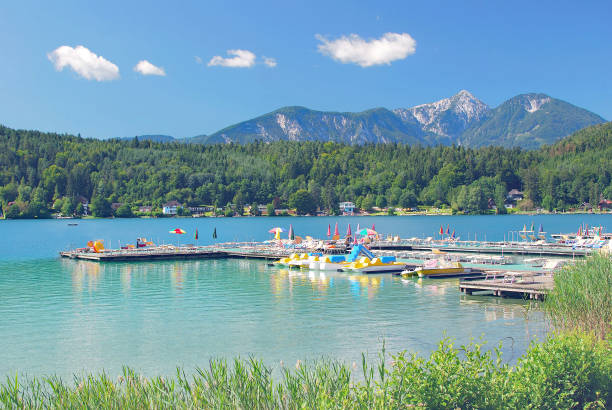 Summer at Lake Klopeiner See in Carinthia,Austria