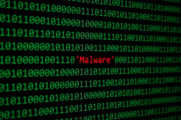 Red Malware and Binary code Concept Security and Malware attack. Red Malware and Binary code, Concept Security Malware and RansomWare attack. zero errors stock pictures, royalty-free photos & images