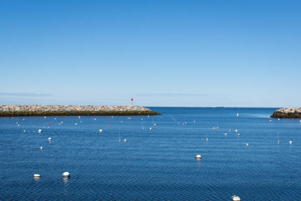 istock Rockport Harbor  with blue and clean sky 695219044