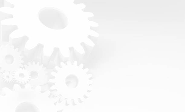 istock 3D rendering , Light color gray gears background. Industrial 4.0 , Cyber Physical Systems , Hi-tech, engineering, digital telecoms concept for background. Copy space. 695221402