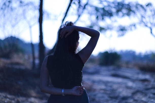 istock Fashion Model in the Dusk 695222094