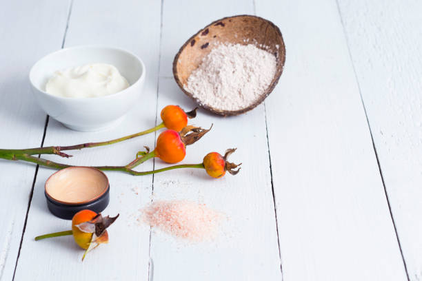 istock Beauty spa with rose hips 695228056