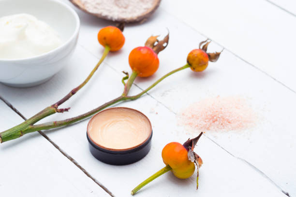 istock Beauty spa with rose hips 695228320