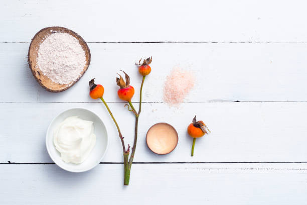 istock Beauty spa with rose hips 695230632