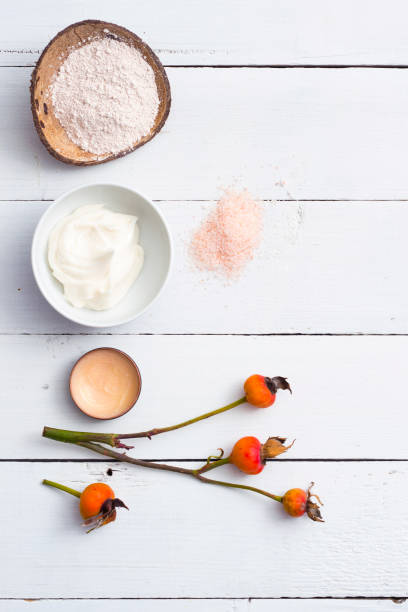 Beauty spa with rose hips