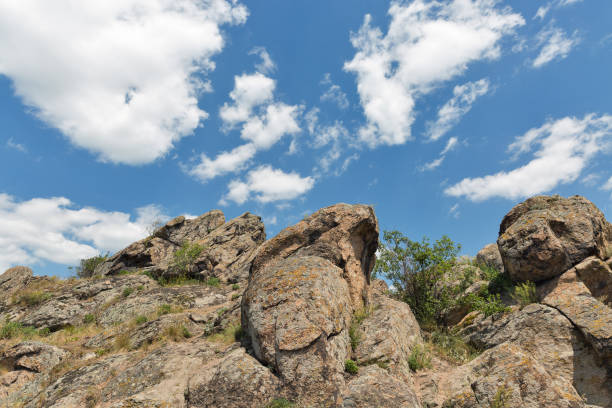 istock Rocks of Southern Bug river in Migeya, Ukraine. 695241248