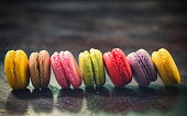 Delicious Sweet Colorful Macarons