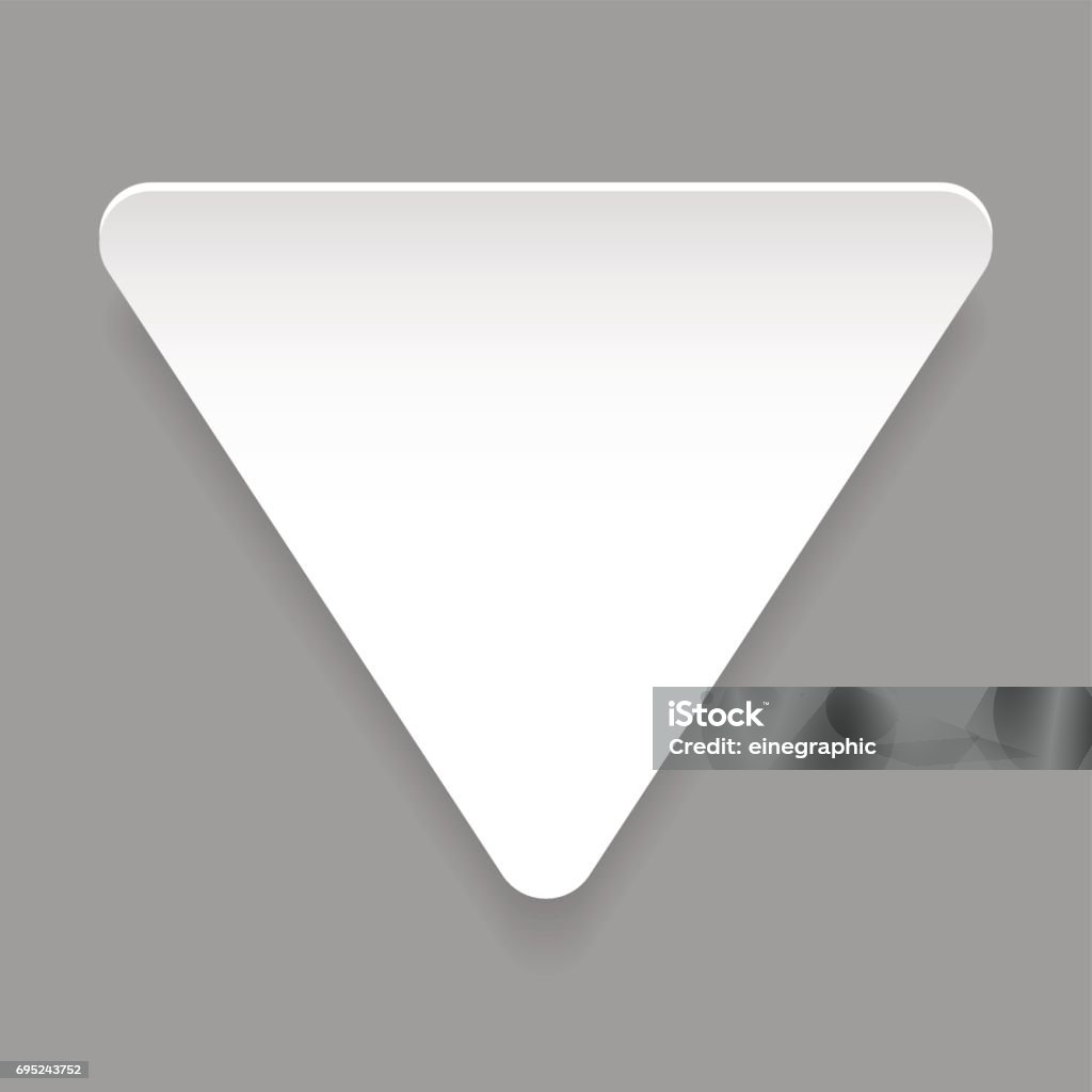 Empty Sticker Triangle Stock Illustration - Download Image Now - Cut ...
