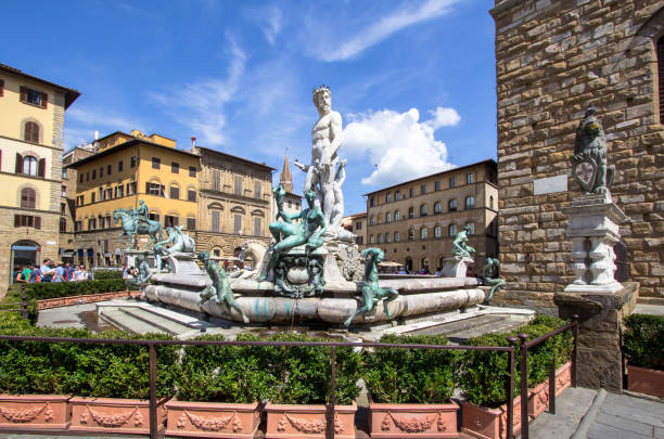 istock Fountain of Neptune in Florence, Italy 695243772