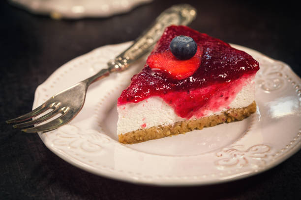 istock Cheesecake With Fresh Berry Fruits 695246630