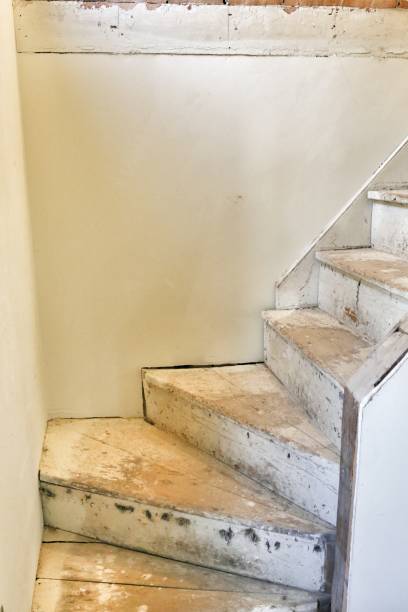 istock 1900s House Construction Renovation Wooden Stairs 695264778