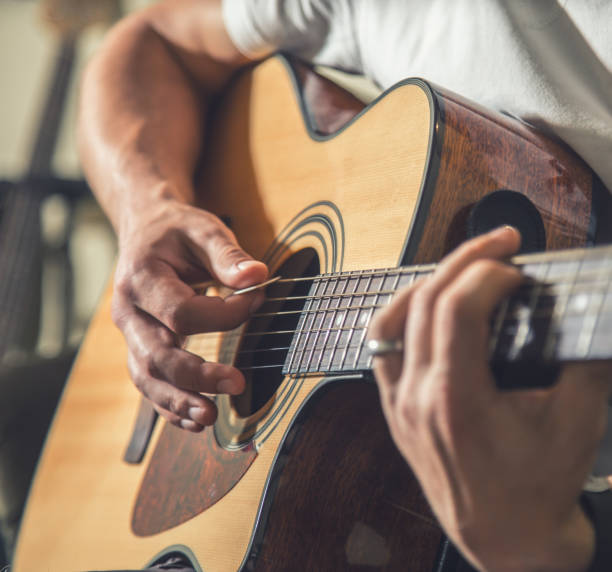 istock the guy playing the acoustic guitar 695264780