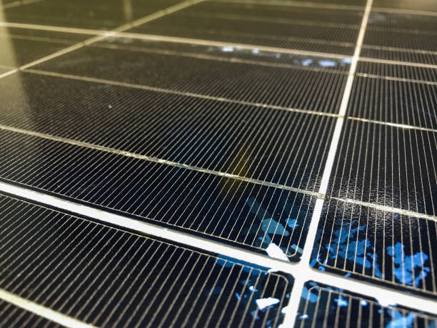 istock Solar cell photovoltaic panel detail and closeup 695267380