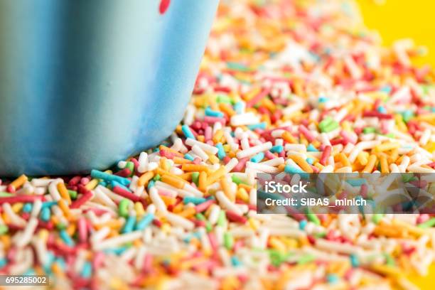 Multicolored Pastel Background Or Colorful Texture With Top View Pastel Tasty Fluffy Sweet Mini Marshmallows Minimal Summer Holiday Style Funny Tasty Cake Stock Photo - Download Image Now