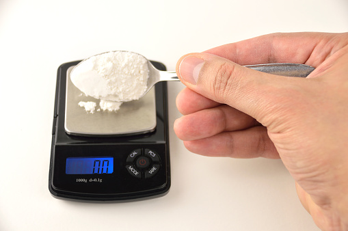 Digital Scale Measuring Drug Stock Photo - Download Image Now - Accuracy,  Addict, Addiction - iStock