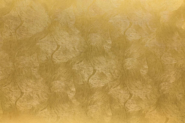 istock Japanese gold paper texture background 695303262