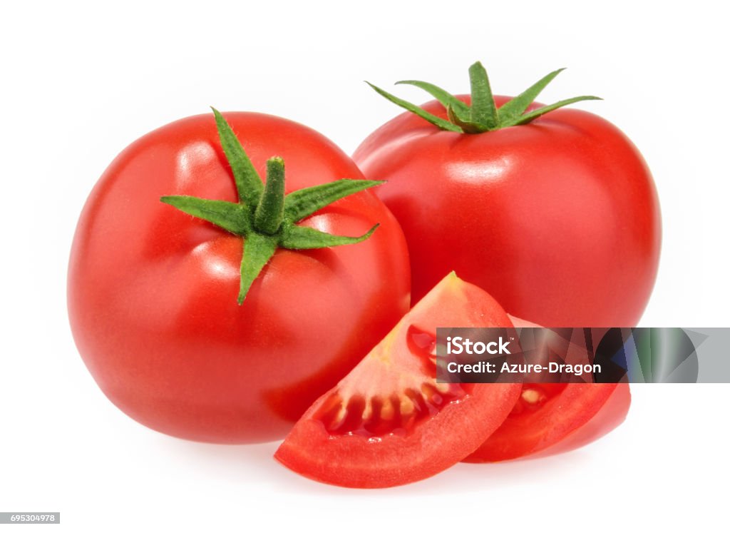 Tomatoes isolated on white background Tomato Stock Photo