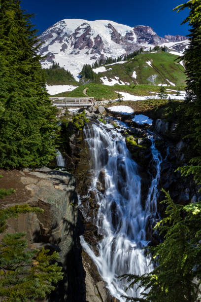 istock Myrtle Falls on Mount Rainier, Washington. 695305620