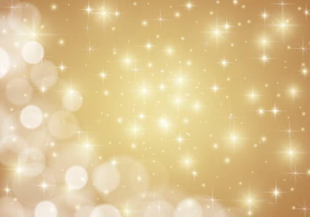 Golden shiny lights star background Vector EPS10 format. blinking stock illustrations