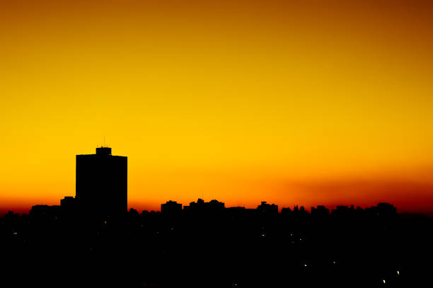 istock Sunset at Sao Paulo city 695319492