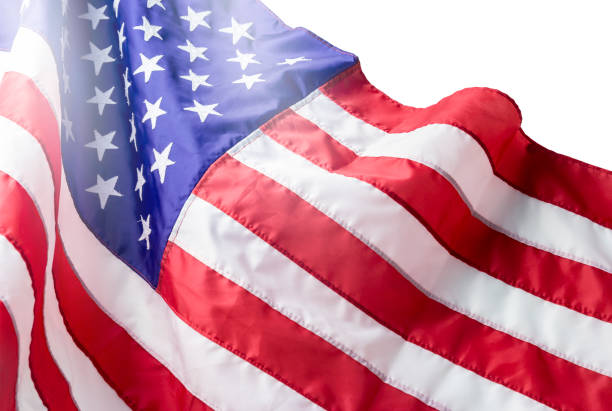 istock USA or american flag isolated on white background with clipping path 695321856