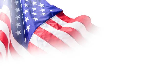 istock USA or american flag isolated on white background with copy space 695321868