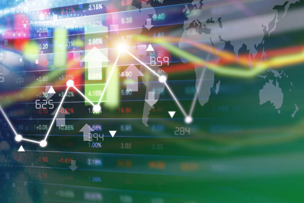 istock Stock market background design 695331326