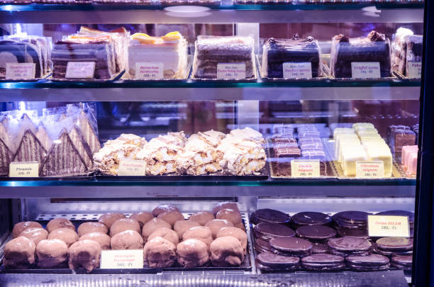 istock Display of pastries in Budapest public market 695334882