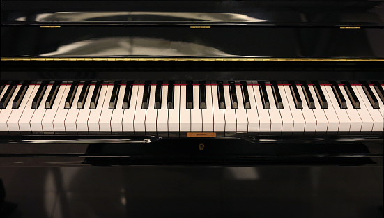 Piano keyboard.