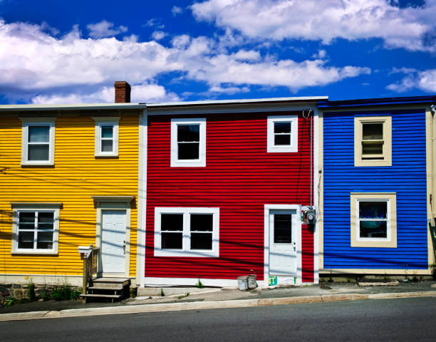 istock Colorful houses in St. John's 695338390