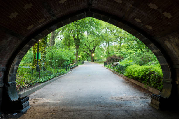 istock Landmark Central Park Greywacke Arch Architecture NYC 695338582