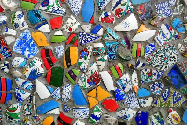 istock Mosaics on the wall of a building. 695344546